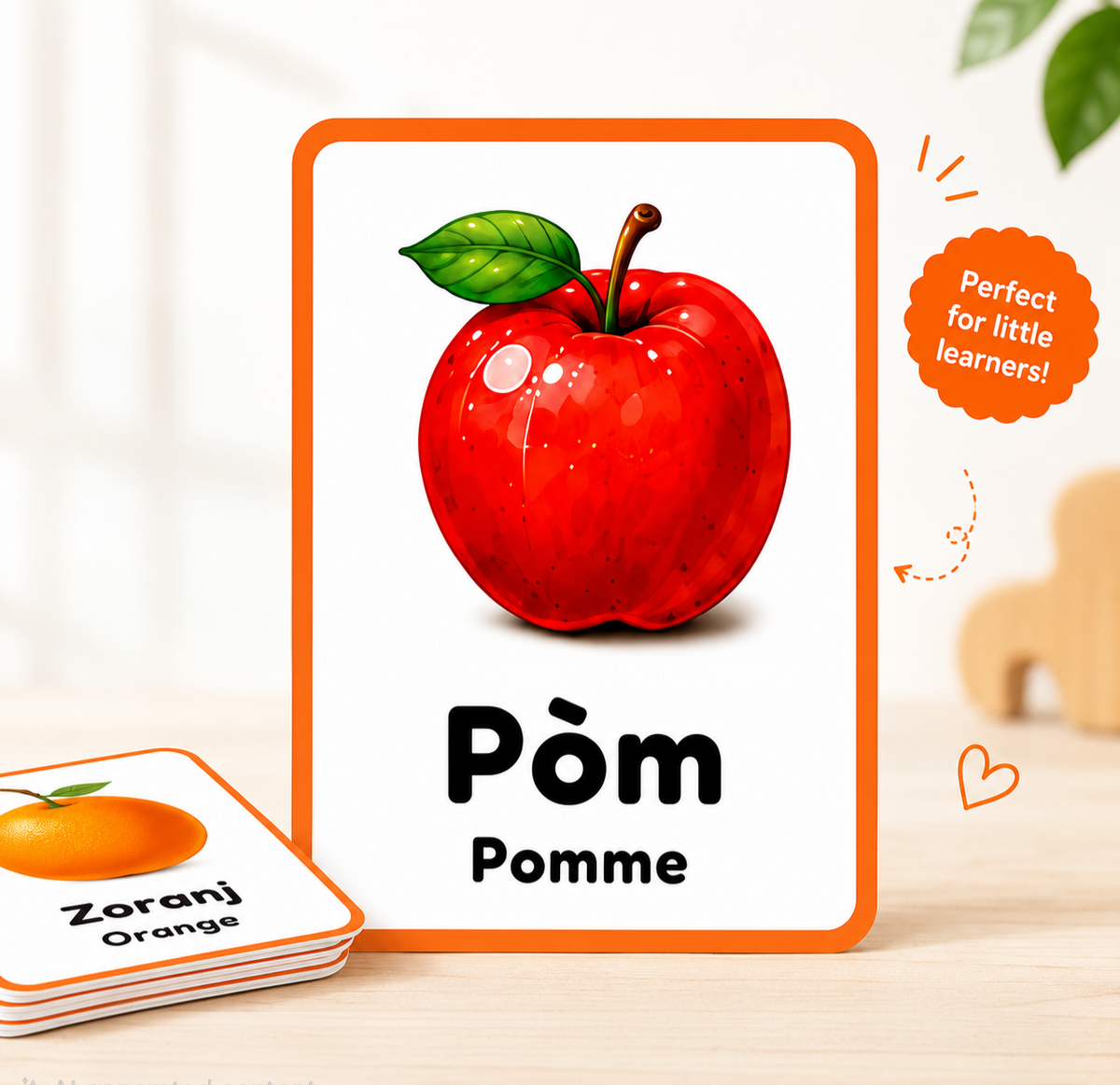 Fruits Flashcards – Haitian Creole
